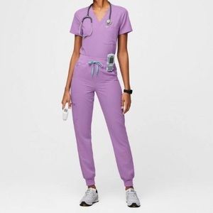 FIGS Women's Lilac Dawn Zamora™ High Waisted 2.0 - Petite Jogger Scrub Pants